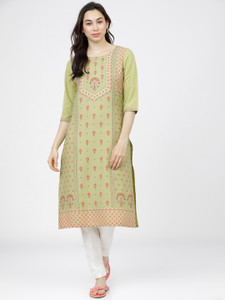 KETCH Women Floral Print Straight Kurta Buy KETCH Women Floral