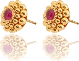 golden thushi with earrings