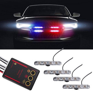 Red and blue sales light for car