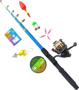 Bright Fishing rod with spinning reel Bega Multicolor Fishing Rod Price in  India - Buy Bright Fishing rod with spinning reel Bega Multicolor Fishing  Rod online at