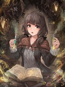 Anime Cartoon Cute Reading Book Girl Witch Decorative Ele PNG Transparent  Image PSD images free download1369  1024 px  Lovepik