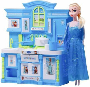 DIKUJI ENTERPRISE Kitchen set doll barbie doll kitchen set