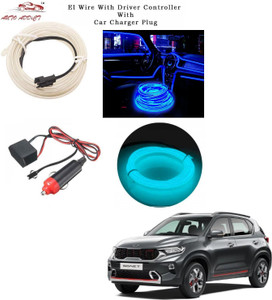 AuTO ADDiCT EL Wire LED Strip Lights for Cars Interior Neon Ice