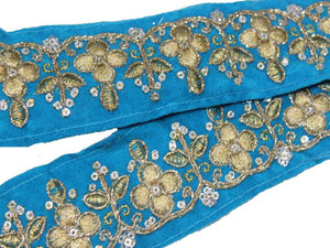 Aqua lace trim deals