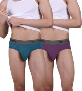 FREECULTR Mens Underwear Anti Chaffing Sweat-proof Micromodal Briefs (Pack  of 2)