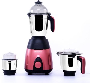 Vietri Mixer Grinder, 550W with 3 Anti-rust Stainless Steel Jars and B –  Wonderchef