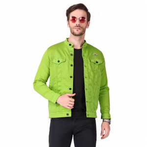 Neon lime denim sales jacket