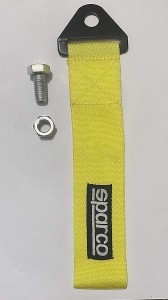 Auto MT Yellow SPARCO Tow Belt & Strap SPARCO Yellow Universal Front & Rear  Tow Strap/Tow Hook Towing Belt (Nylon, 1000 kg Pull Capacity) Front and