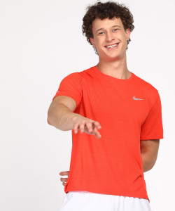 Nike dri fit hot sale orange t shirt