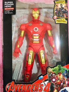 TINY TREASURES Big Size Iron Man With Light Avengers Hero Toy