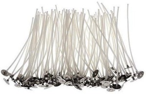 JHINTEMETIC Classic (4 - Inch) Low Smoke DIY Candle Making Wicks, Wax  Coated Candle Wicks Threads - Pack of 100 Wax Coated Cotton Wick Price in  India - Buy JHINTEMETIC Classic (4 