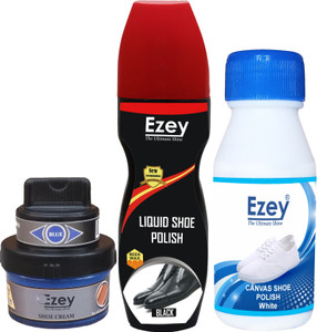 Blue liquid top shoe polish