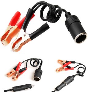 MICTUNING Car Female Cigarette Lighter Plug Threaded Socket with 0.33 Ring  Eyelet Terminals 12ft Cable 12AWG 12V 24V, Battery Cord with Inline Blade  Fuse 25A 20A