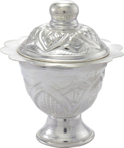moonplus Silver Kumkum chimizh Puja haldi kumkum Holder Kumkum