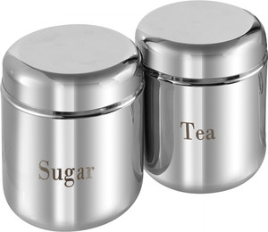 Stainless steel tea coffee sugar containers sale