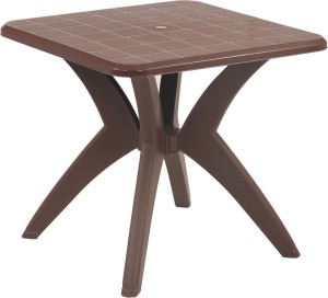 Supreme Dinner Dining Table, Globus Brown (4 Seater) Plastic Outdoor Table