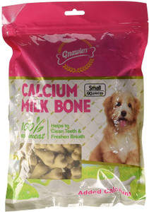 Gnawlers Calcium Milk Bones Dog Treats Small 90 pcs Milk Dog