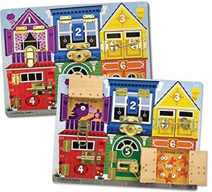MELISSA DOUG Latches Wooden Activity Board Latches Wooden