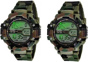 Noman DIGITAL GREEN ARMY COLOR SPORTS WATCH WATER RESISTANT WATCH FOR MEN PACK OF 2 Digital Watch For Men Buy Noman DIGITAL GREEN ARMY COLOR SPORTS WATCH WATER RESISTANT WATCH FOR MEN PACK OF 2 Digita...