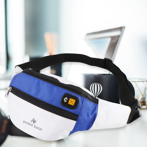 pocket bazar STYLISH WAIST BAG MEN, WOMEN Waist Bag WHITE, BLUE - Price in  India | Flipkart.com