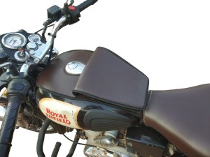 TRENDZ, leather Half Tank Cover (Black) for Classic 350/500