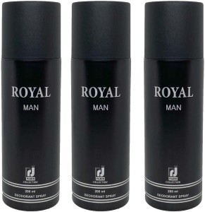 R J PARIS ROYAL MAN Combo Pack Deodorant Spray  -  For Men & Women