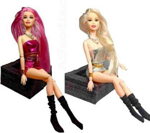 Folding shop barbie doll
