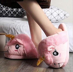 Ladies deals unicorn slippers