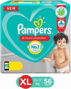 Pampers Pants XL 56 Lotion with Aloe Veera XL Buy 56 Pampers