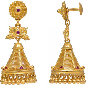 Gold jhumka on sale earrings in joyalukkas