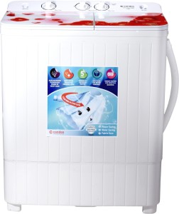 Candes 7.2 kg Semi Automatic Top Load Red, White(CTPL72GL1SWM-RED)