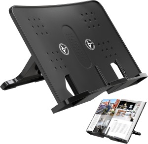 ELV DIRECT 1 Compartments Plastic Lightweight, Sturdy Book Holder Stand, Portable Handsfree Reading, Book Holding Tray