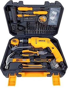 All in one tool kit with drill store