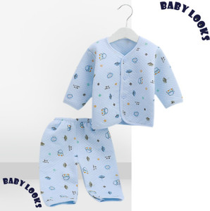 BABY LOOKS Presents New Born Baby Winter Wear Keep warm Cartoon Printing Baby Clothes 2 Pcs Sets Combo Cotton Baby Boys Girls Unisex Baby Fleece Falalen Suit Infant Clothes First Gift