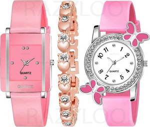 Baby pink colour watch new arrivals