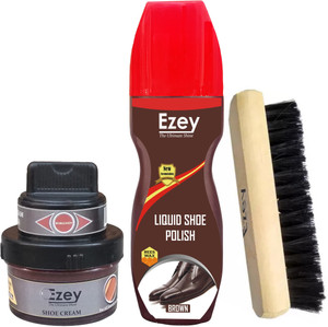 Ezey crm burgundy liq brn shoe brush Shoe Care Kit Price in India Buy Ezey crm burgundy liq brn shoe brush Shoe Care Kit online at Flipkart