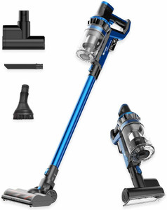 Proscenic P10 Cordless Vacuum Cleaner 22000Pa Powerful LED Touch Screen 4 Adjustable Suction Modes Removable Battery 4 in 1 Handheld for Carpet Hard Floor Car Pet Hair Blue Hand held Vacuum Cleaner wi...