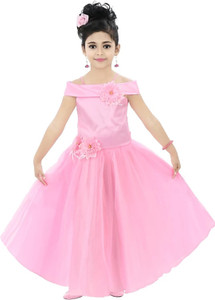 Mulllick the designer Baby Girls Maxi Full Length Party Dress