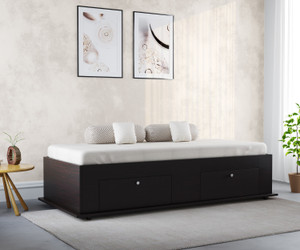 Woodster Ogilio Diwan Bed Engineered Wood Single Box Bed Price