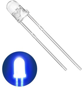 Wizzo (Pack of 100 Pieces) Transparent (BLUE) Super Bright LED 5mm, 3V DC 2  Pin Light Emitting Diode, Multipurpose, For Science Projects DIY Hobby Kit  - BLUE Light Electronic Hobby Kit Price in India - Buy Wizzo (Pack of 100  Pieces) Transparent