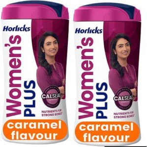 Horlicks Women's Plus Caramel Refill 400g, Health Drink for Women, No  Added Sugar