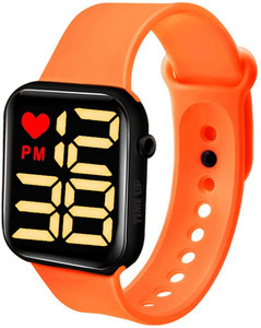 Style Freak Orange Digital Dial LED Display Smart Design Kids Watch for Boys Girls Set of 1 Digital Watch For Boys Girls Buy Style Freak Orange Digital