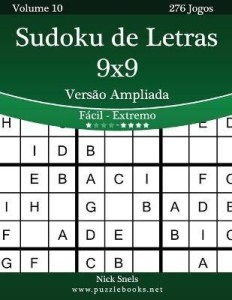 Sudoku De Letras 9X9 Vers?O Ampliada - F?Cil Ao Extremo - Volume