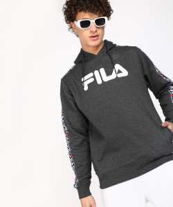 Fila black outlet and white hoodie