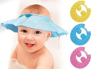 KIDINGTON Safe Soft Bathing Baby Shower Hair Wash Cap For Children, Baby Bath Cap Shower Protection For Eyes And Ear, Bathing Baby Shower Cap, Baby bath Cap