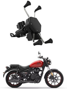 RKPSP Premium Bike Mobile X Grip Holder With Charger For Royal