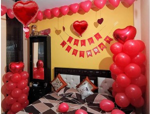 party pilot Surprise Red Happy Birthday Room decoration items set ...