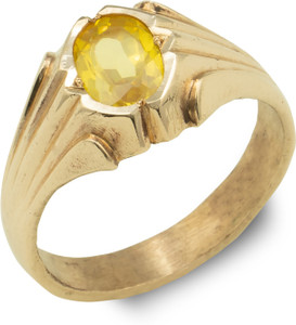 Naveen metal works Panchaloha Impon yellow sapphire Pushparagam