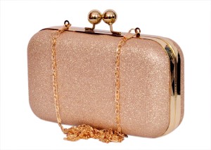 Sandali Handicraft Party, Casual, Formal Gold  Clutch