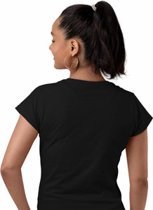 Black t shirt women back outlet